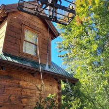 Log Home Surface Stripping And Staining In Jasper GA 19